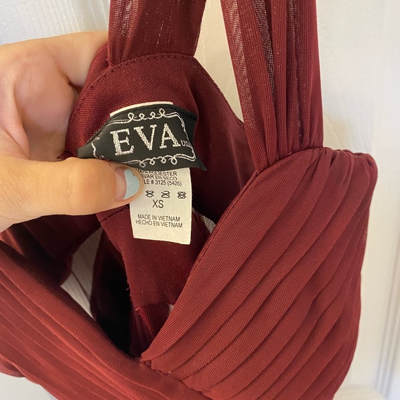 Maroon Homecoming Dress - Picture 6 of 7